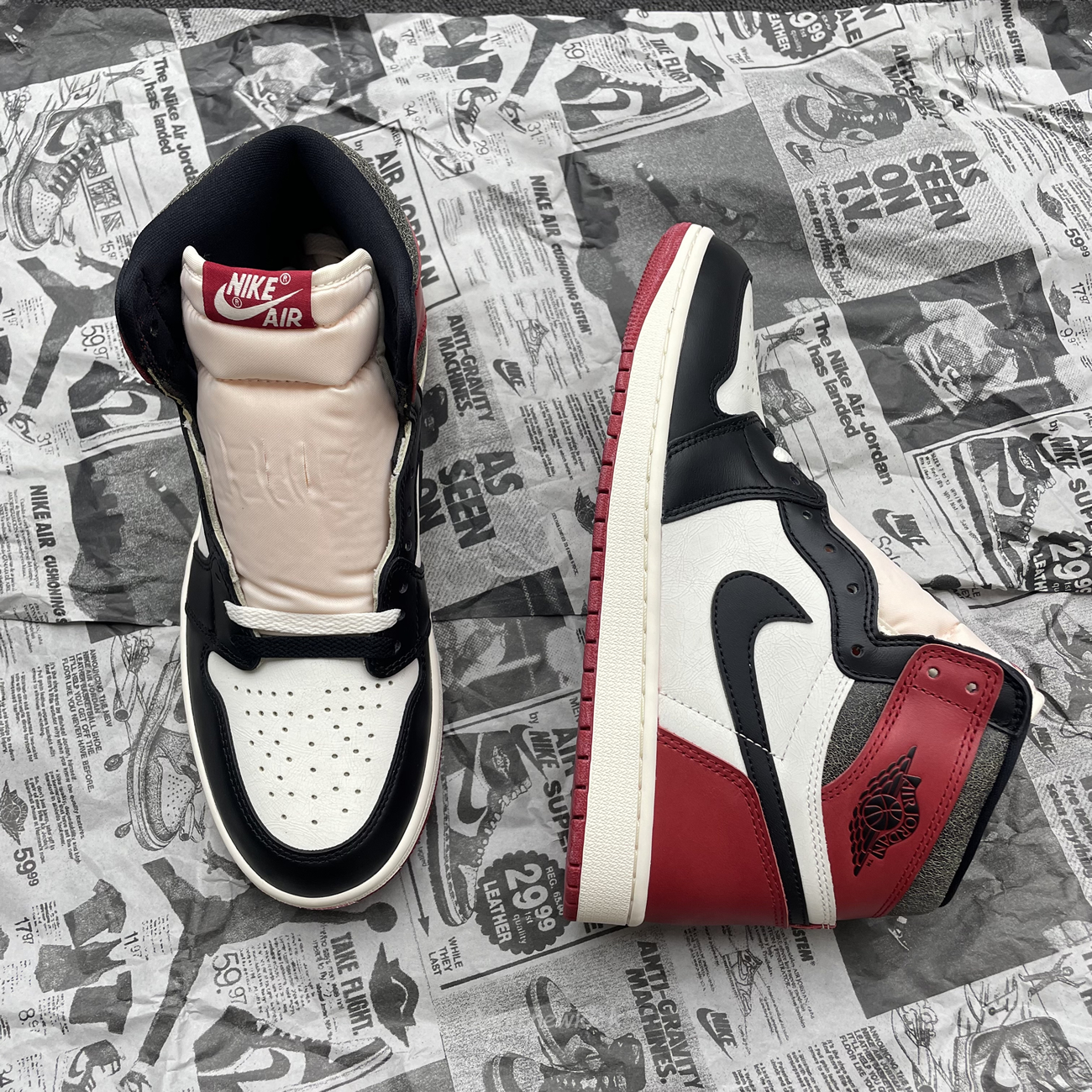 Air Jordan 1 Retro High Og Black Toe Chicago (8) - newkick.vip